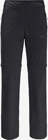 JACK WOLFSKIN Regular Outdoor Pants in Black: front