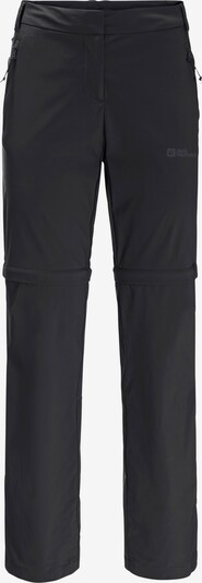 JACK WOLFSKIN Outdoor trousers in Dark grey / Black, Item view