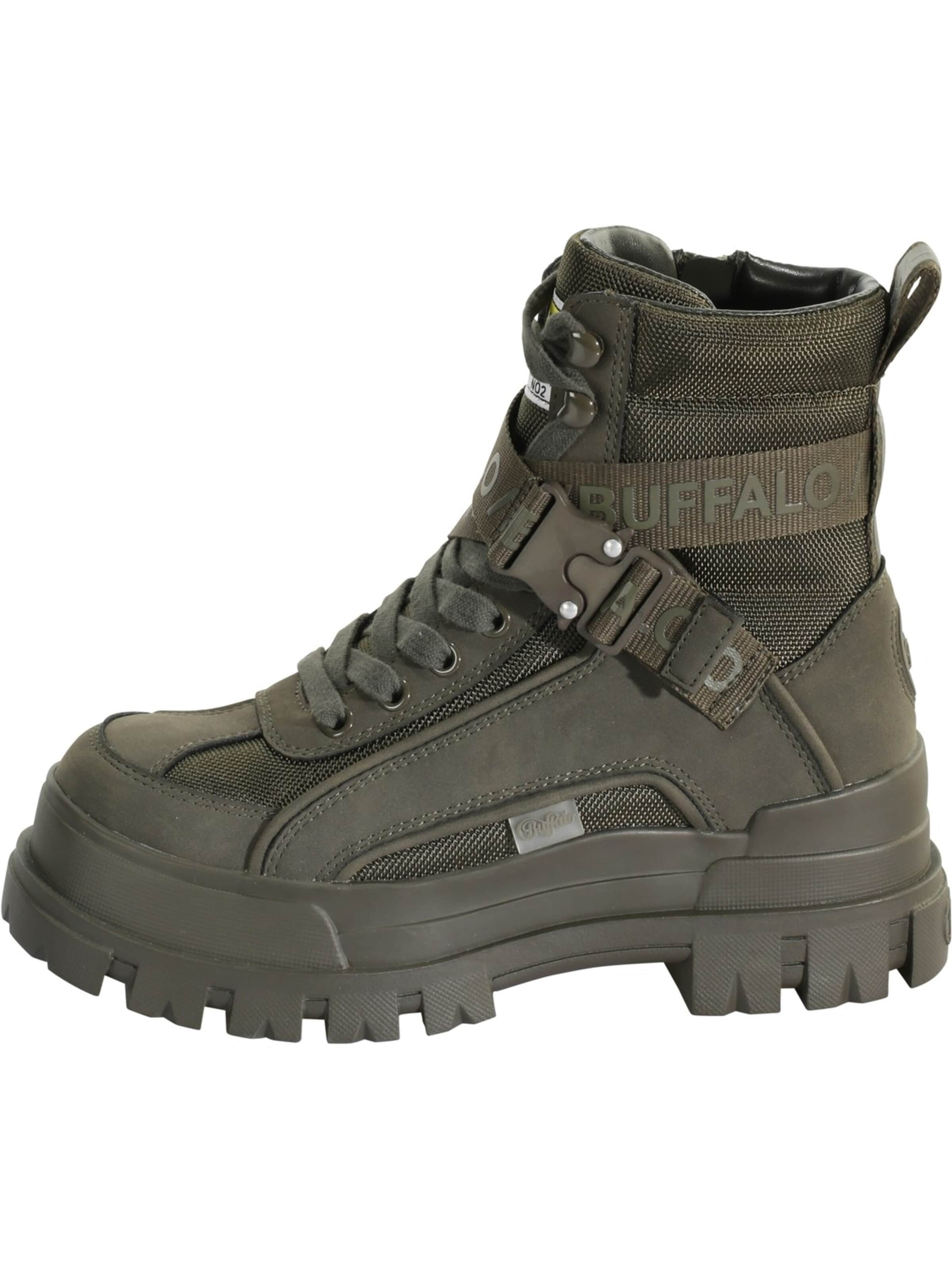 BUFFALO Boots 'Aspha Com1' in Green: front