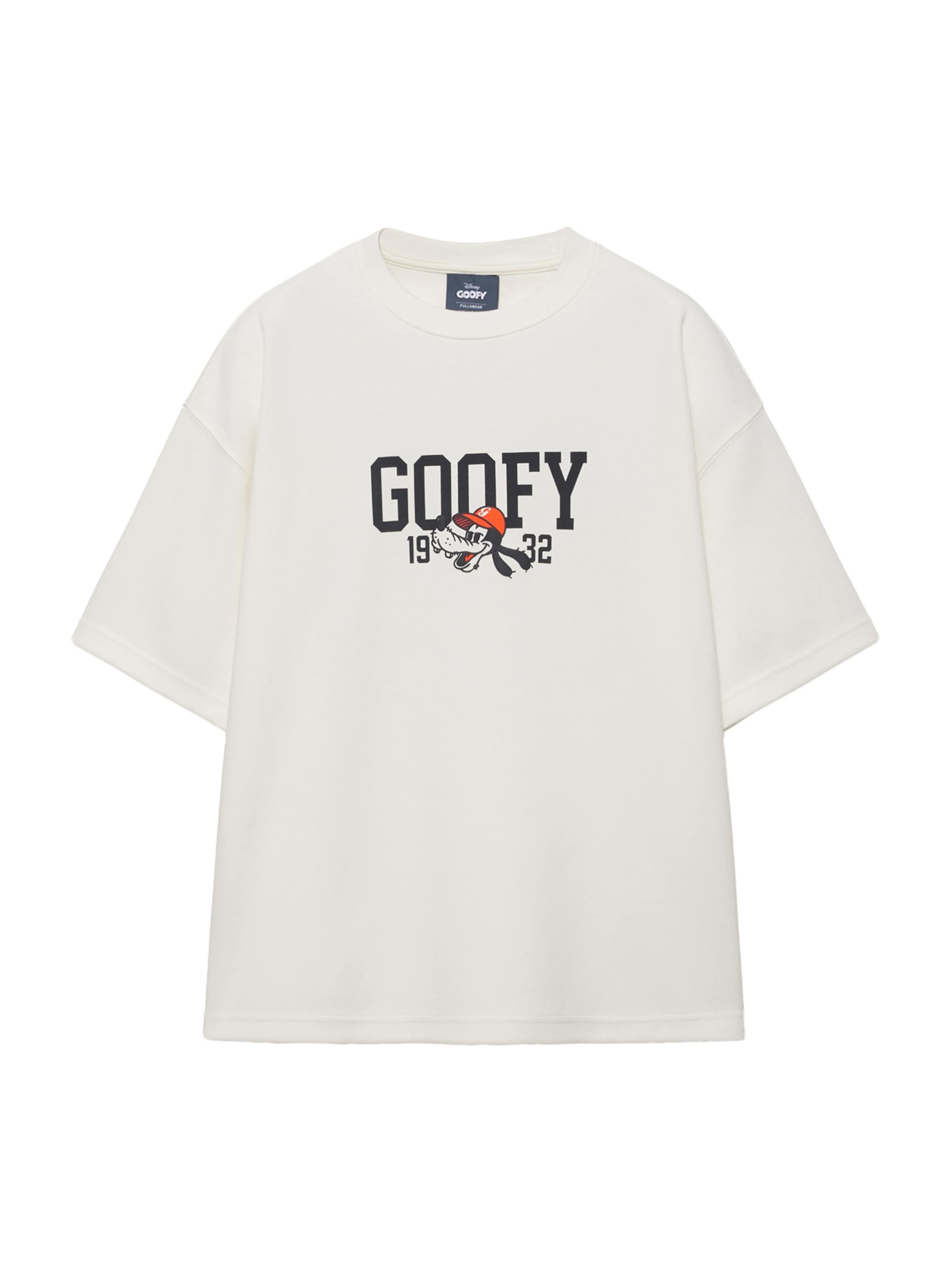 Pull&Bear Tričko 'GOOFY' - námořnická modř / červená / bílá, Produkt