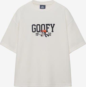 Pull&BearMajica 'GOOFY' - bijela boja: prednji dio