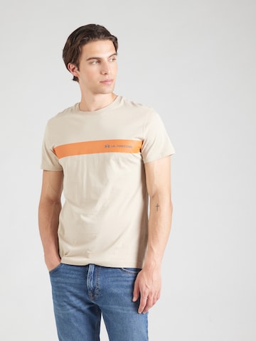 La Martina T-Shirt in Beige: Vorderseite