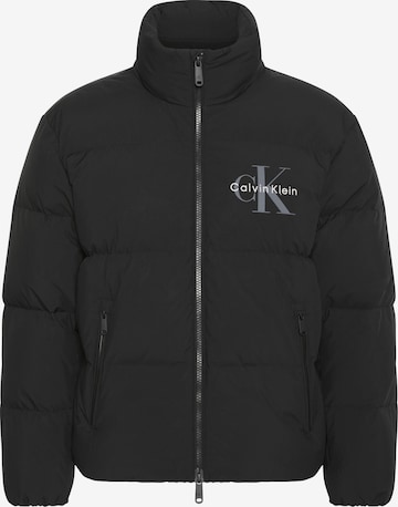 Calvin Klein Jeans Зимняя куртка в Черный: спереди