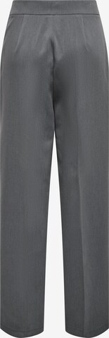 ONLY Regular Trousers with creases 'Tilly' in Grey