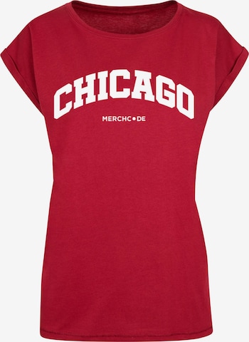 T-shirt 'Chicago' Merchcode en rouge : devant
