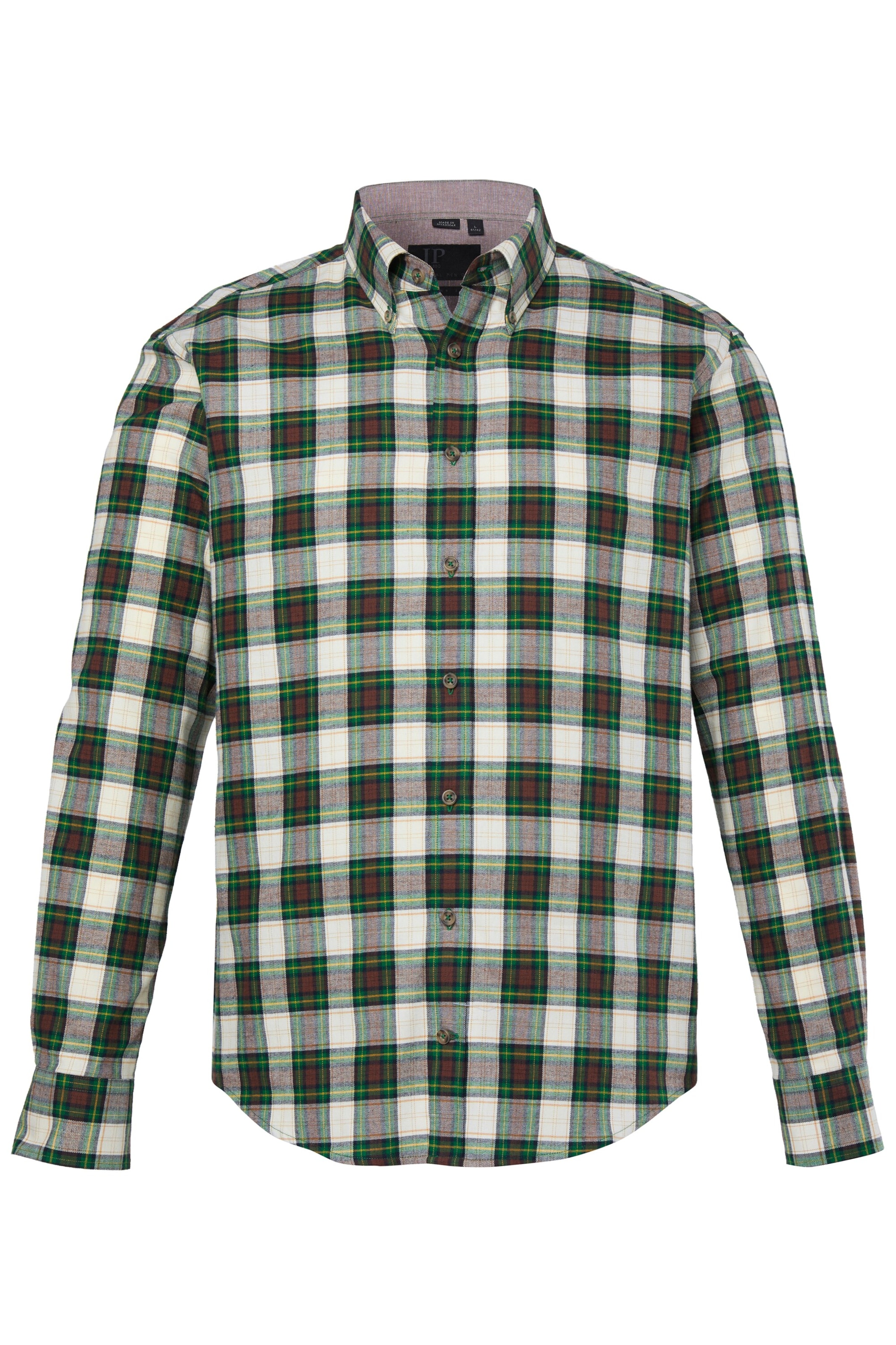 JP1880 Regular Fit Hemd in Grün: Vorderseite