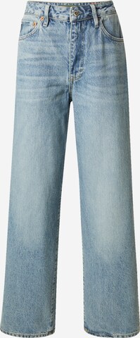 Superdry Wide leg Jeans in Blauw: voorkant