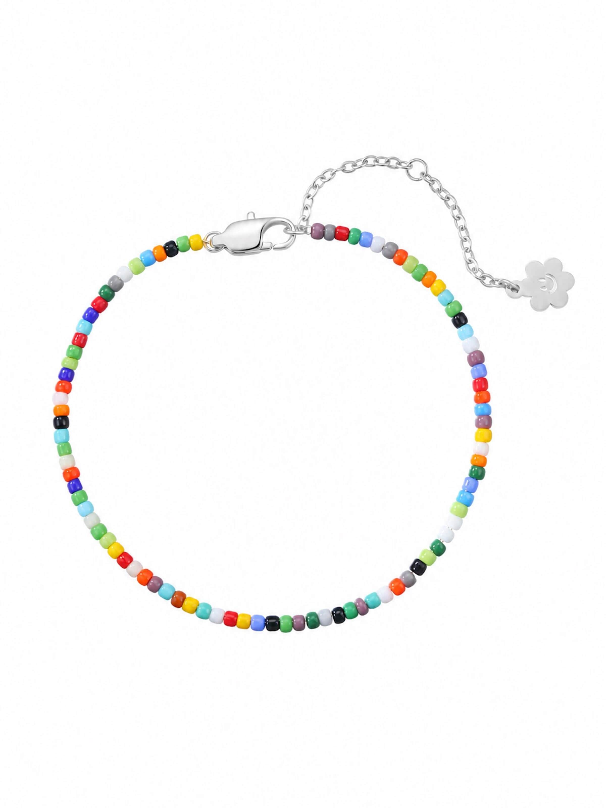 Hey Happiness Armband‌‌‌‌‌‌‌‌‌ in Silber: Vorderseite