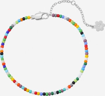 Hey Happiness Bracelet in Silver: front