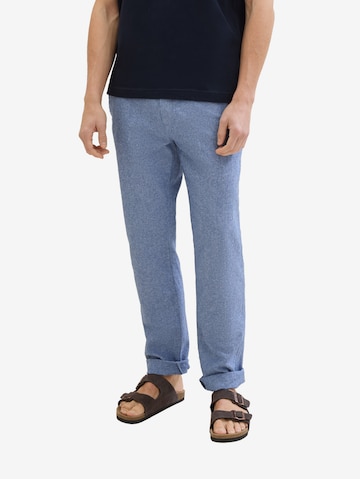 Regular Pantalon chino TOM TAILOR en bleu : devant