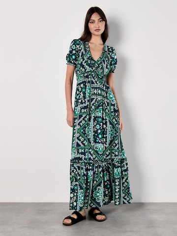 Apricot Dress in Blue: front