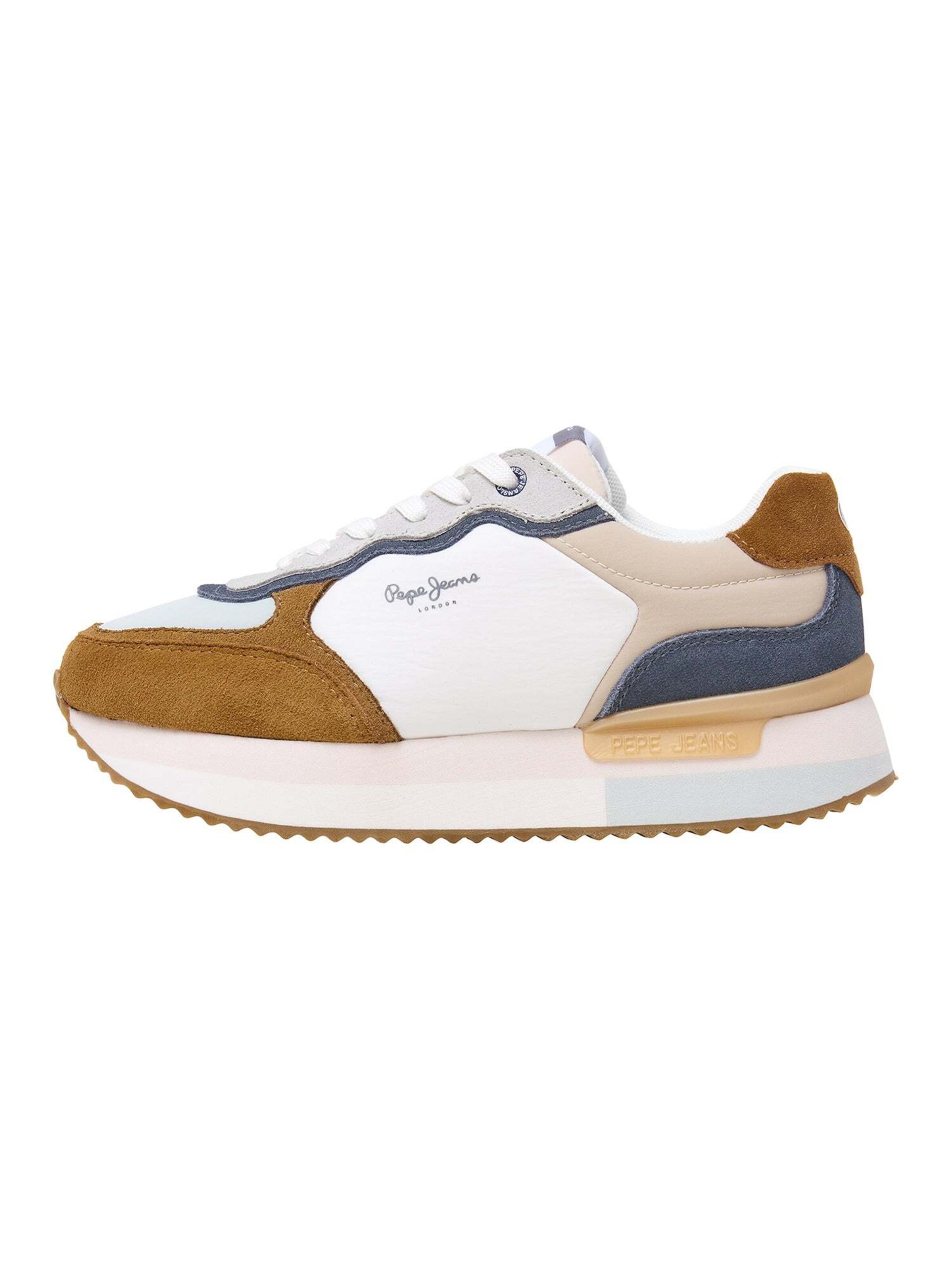 Pepe Jeans Platform trainers 'RUSPER CLASS' in White: front