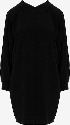 made of emotion - Vestido camisero 'M740' en negro: frente