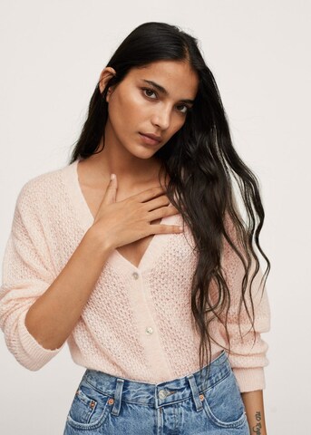 MANGO Strickjacke 'Gery' in Pink: Vorderseite