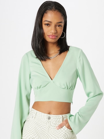 NA-KD Blouse in Green: front