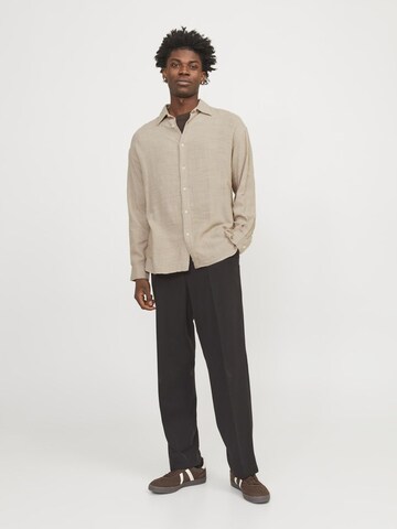 JACK & JONES Comfort Fit Hemd in Beige