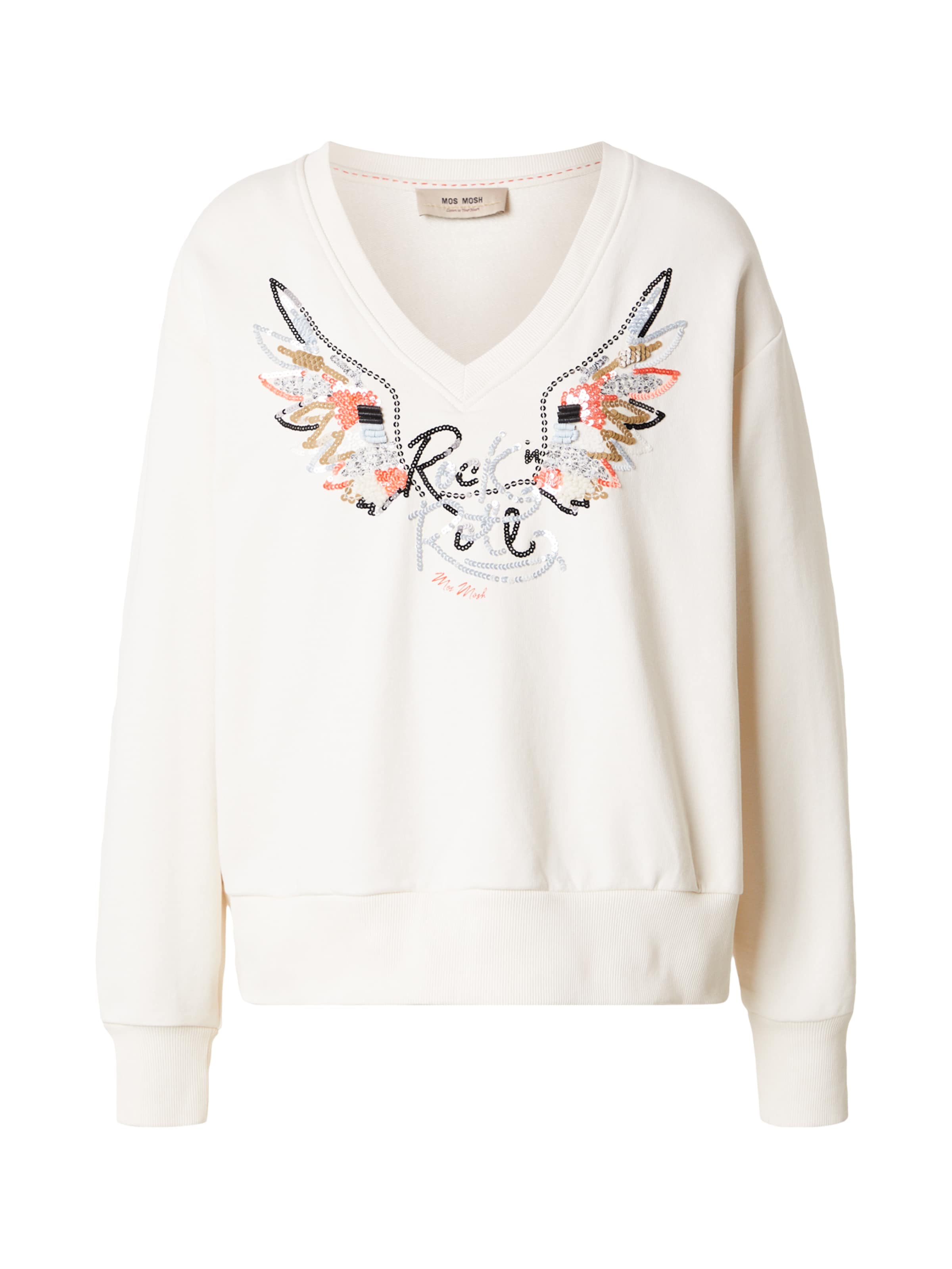 MOS MOSH Mikina 'MMCosette' – béžová: přední strana