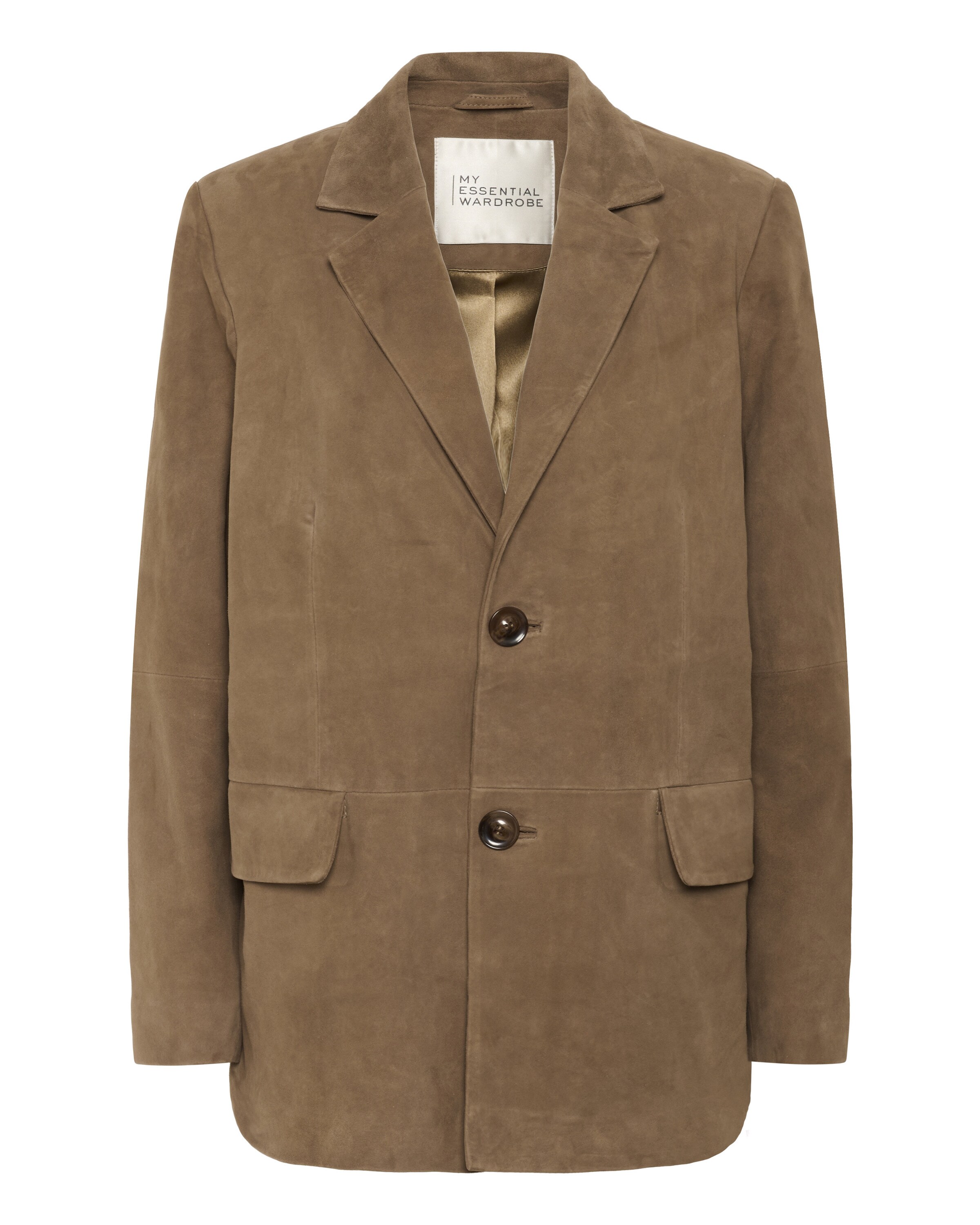 My Essential Wardrobe Blazer i brun: forside