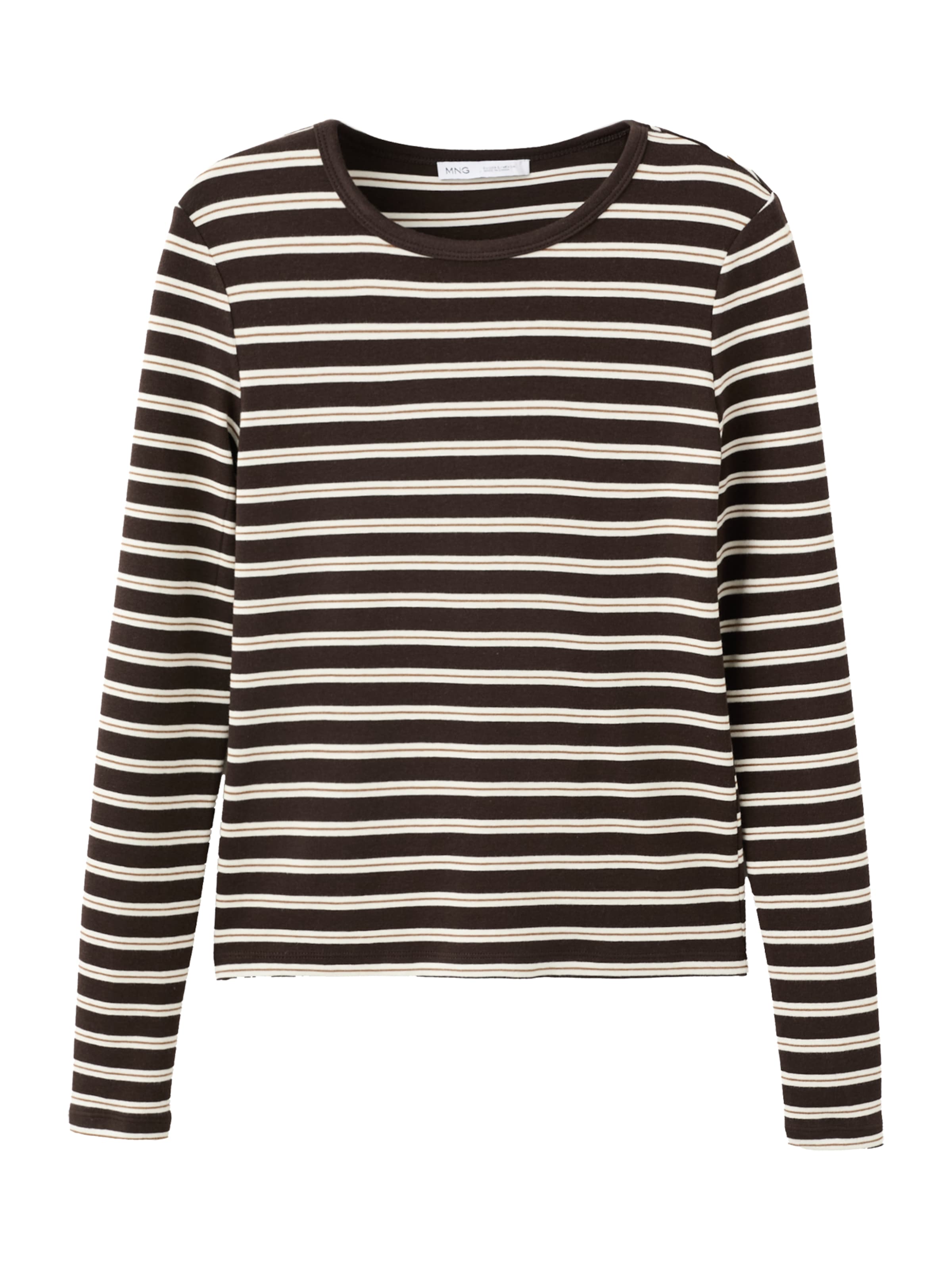 MANGO Shirt in Brown: front