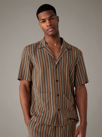 STRELLSON Regular fit Overhemd 'Clarson' in Bruin: voorkant