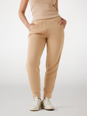 GUESS Tapered Pants in Beige: front