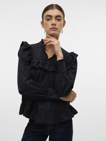 Chemisier 'STINE' VERO MODA en noir : devant