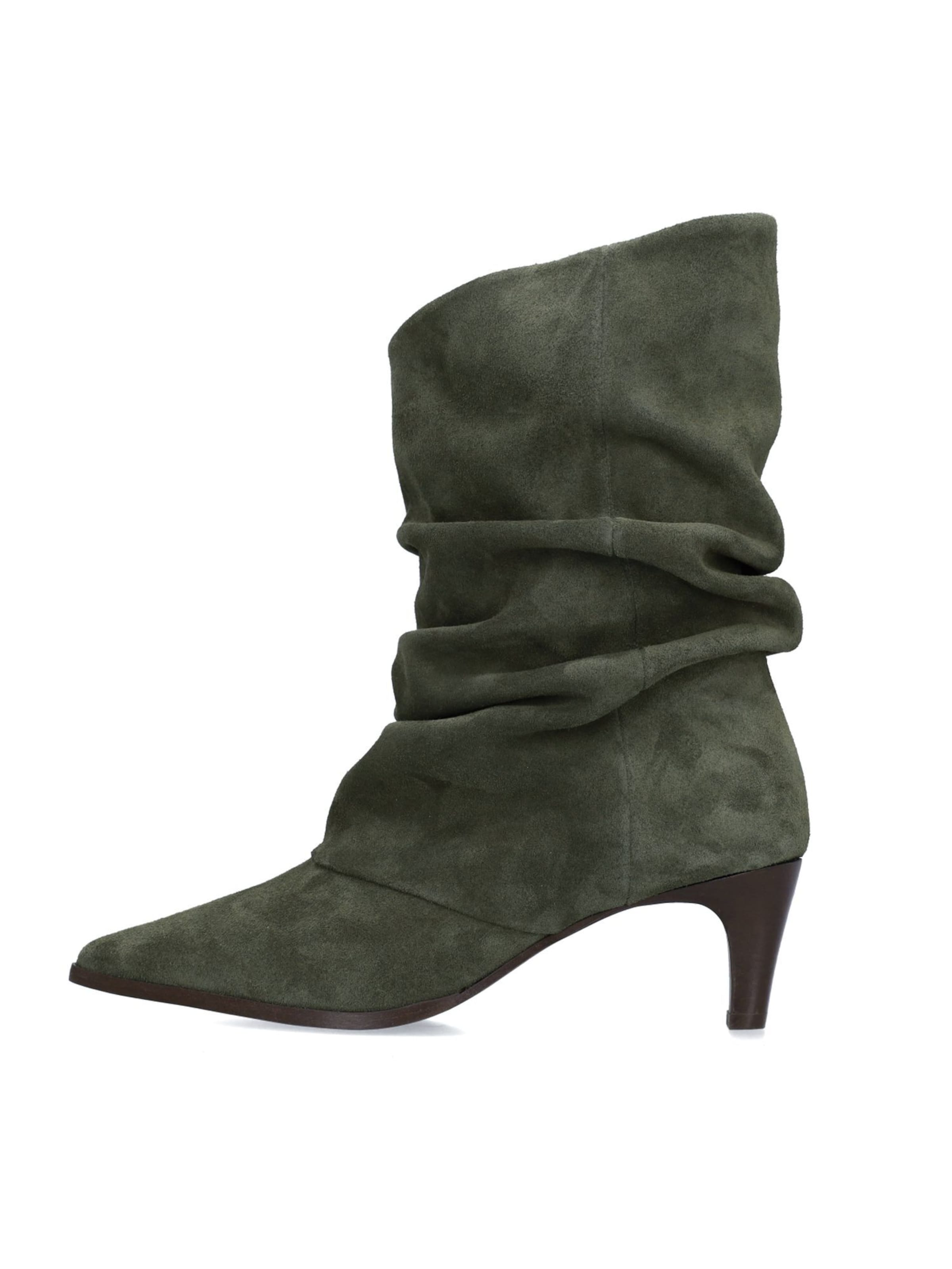 MANFIELD Stiefelette in Grün