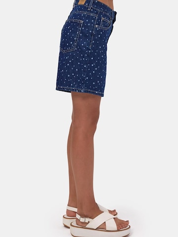 IT'S BASIC Regular Jeans 'POLKA MINI DENIM SHORT' in Blauw