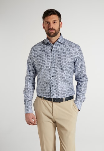 ETERNA Regular fit Button Up Shirt in Blue: front