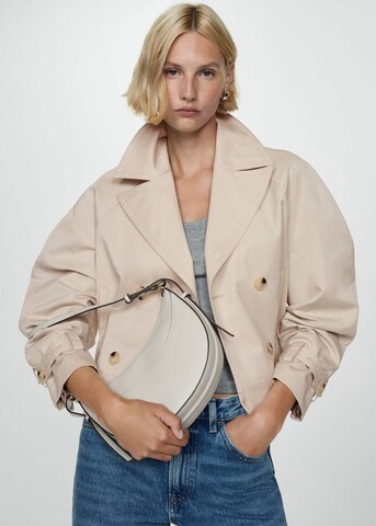 MANGO Sommerfrakke i beige: forside