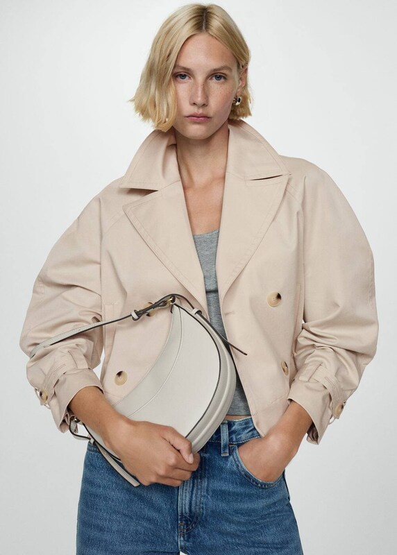 MANGO Summer Coat in Cream