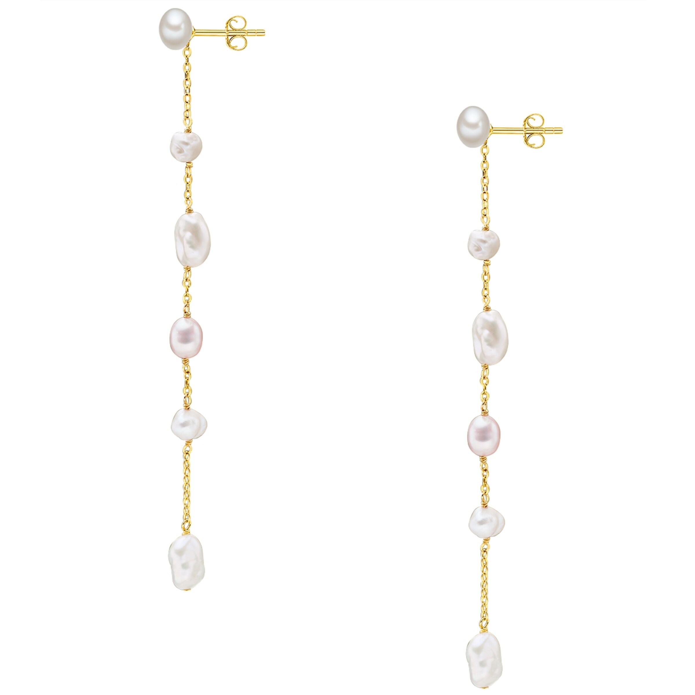 Valero Pearls Earrings in Gold