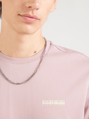 Tricou 'S-YOSE' de la NAPAPIJRI pe roz