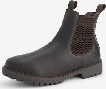 Travelin Chelsea Boots 'Sandnes' i brun: forside