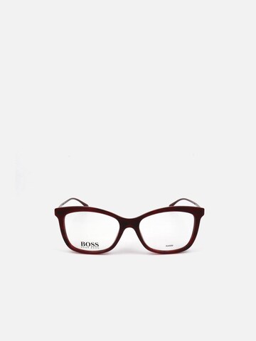 Lunettes de soleil HUGO BOSS en rouge : devant