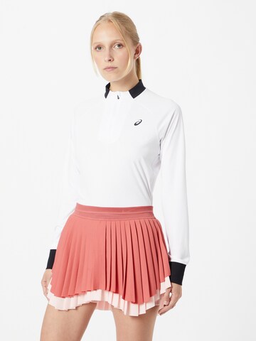 Tricou funcțional de la ASICS pe alb: față