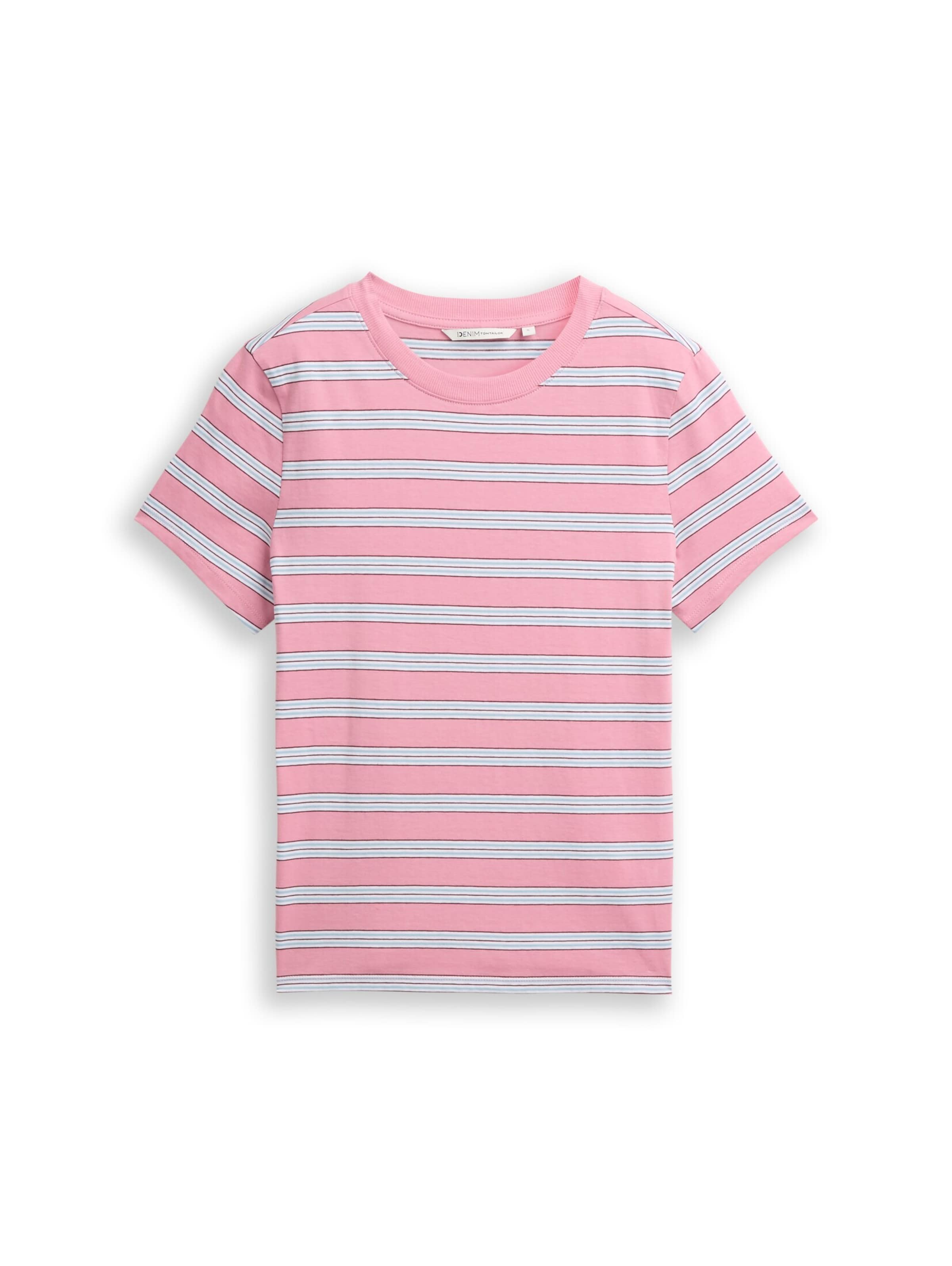 TOM TAILOR DENIM T-Shirt in Pink: Vorderseite