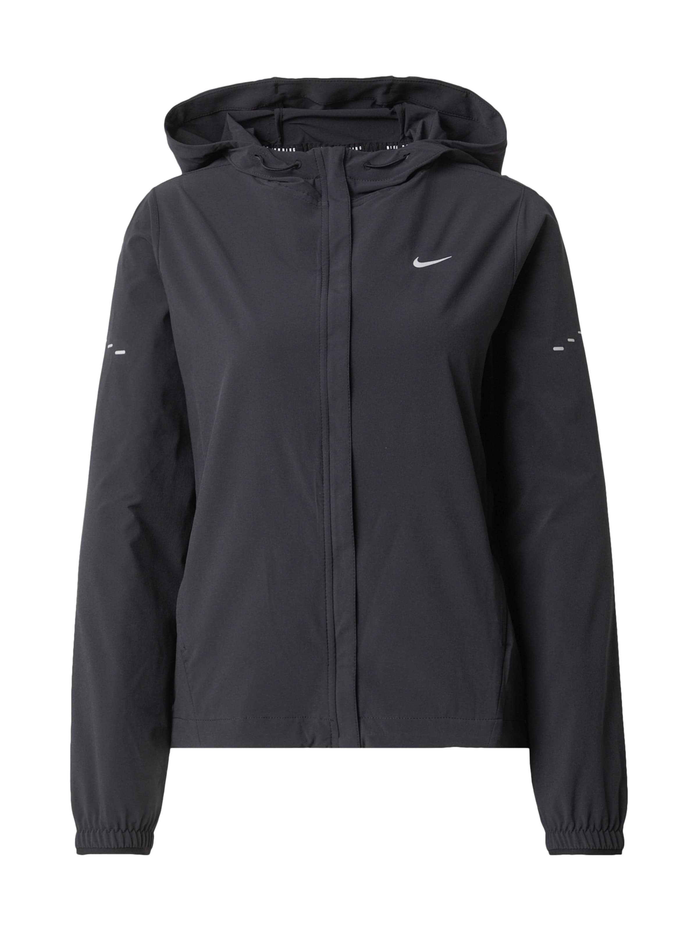 NIKE Αθλητικό μπουφάν 'SWIFT' σε μαύρο: μπροστά