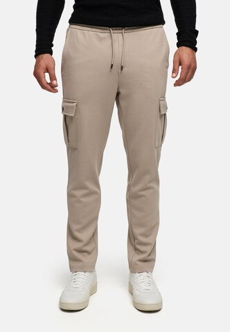 INDICODE JEANS Regular Cargo trousers 'INNezzo' in Beige: front