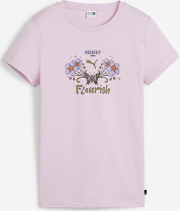 Tricou 'GROW FLOURISH' de la PUMA pe roz: față