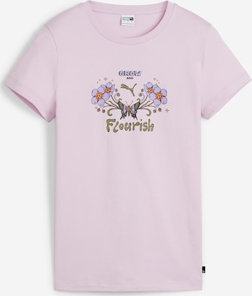 PUMA T-Shirt 'GROW FLOURISH' in Pink: predná strana