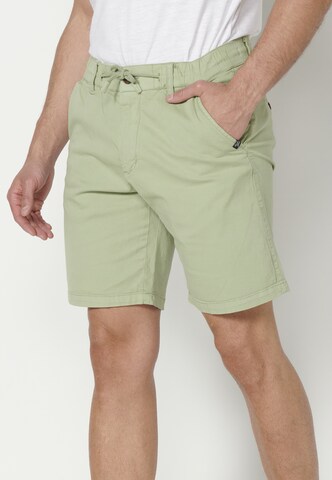 KOROSHI Regular Trousers in Green