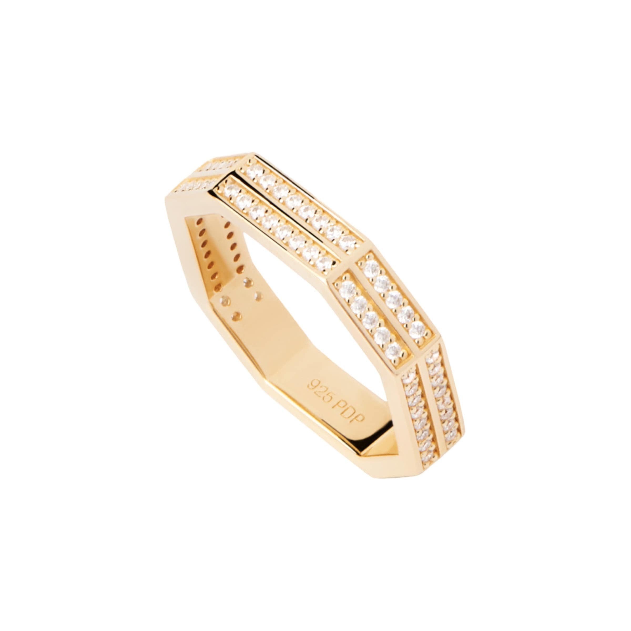 Bague P D PAOLA en or