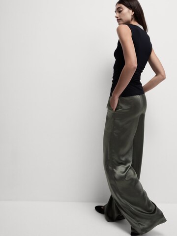 Wide Leg Pantalon Marks & Spencer en vert