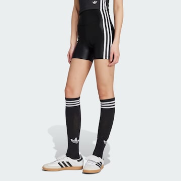 ADIDAS ORIGINALS Skinny Leggings 'Adicolor' in Zwart: voorkant