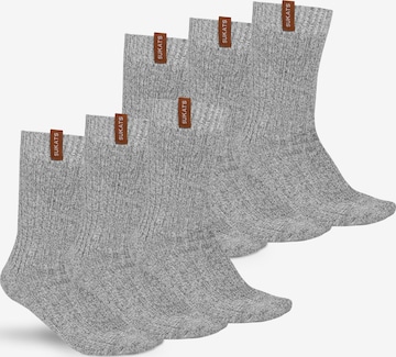 Chaussettes 'Norwegians Premium Deluxe Noorse Sokken' Sukats en gris : devant
