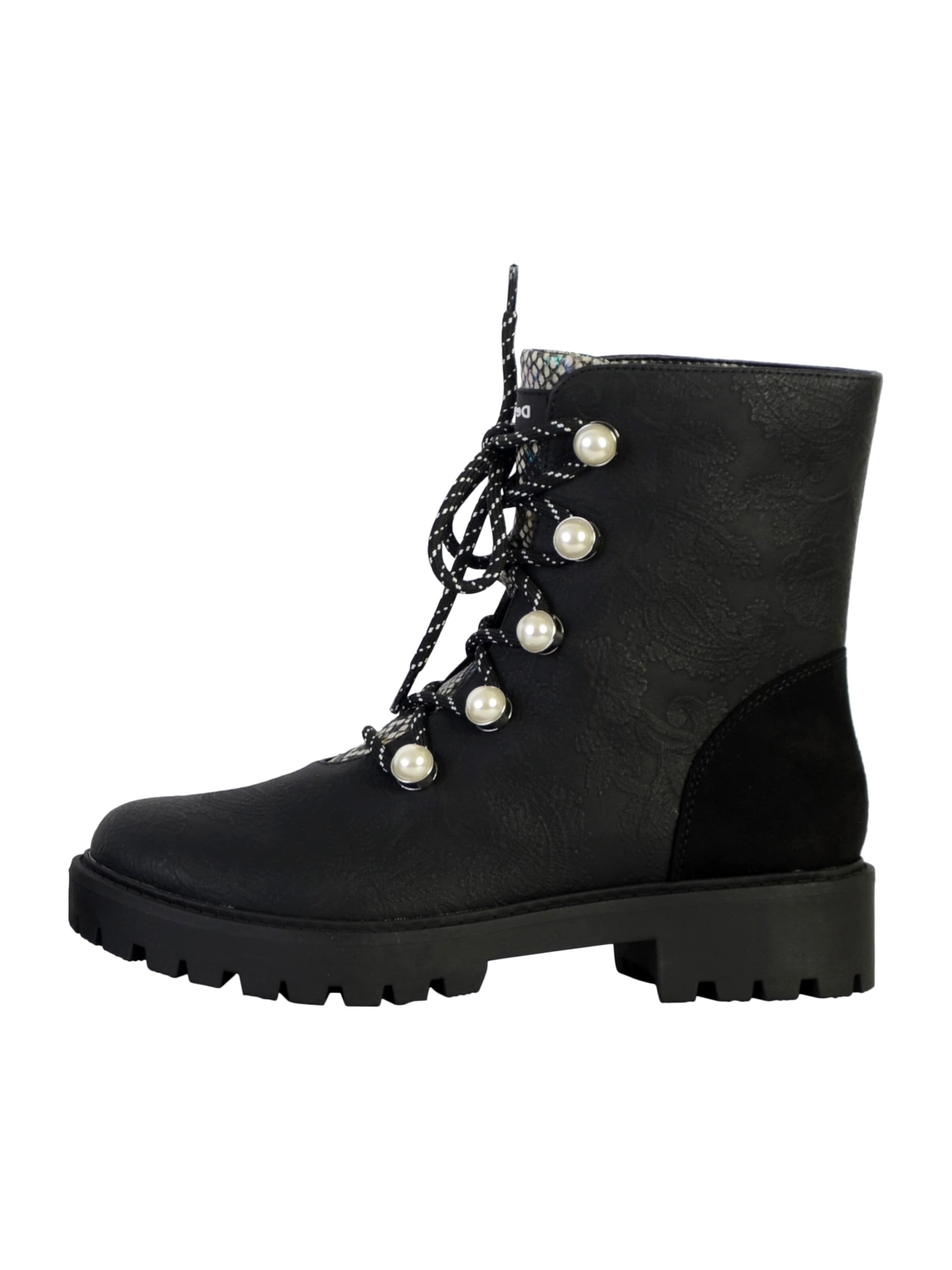 Desigual Bottines en 36 en noir, Vue avec produit