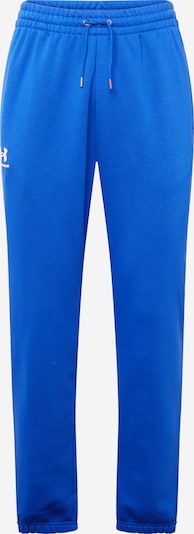 UNDER ARMOUR Workout Pants 'Essential' in Blue / White, Item view