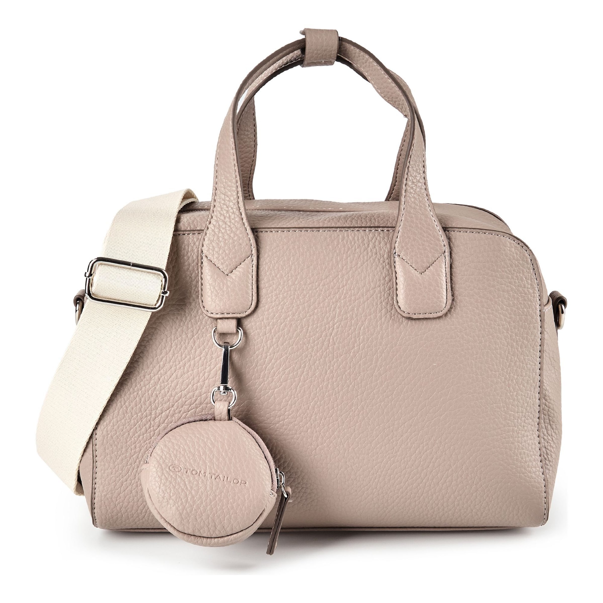 TOM TAILOR Schultertasche 'Rima' in Grau: Vorderseite