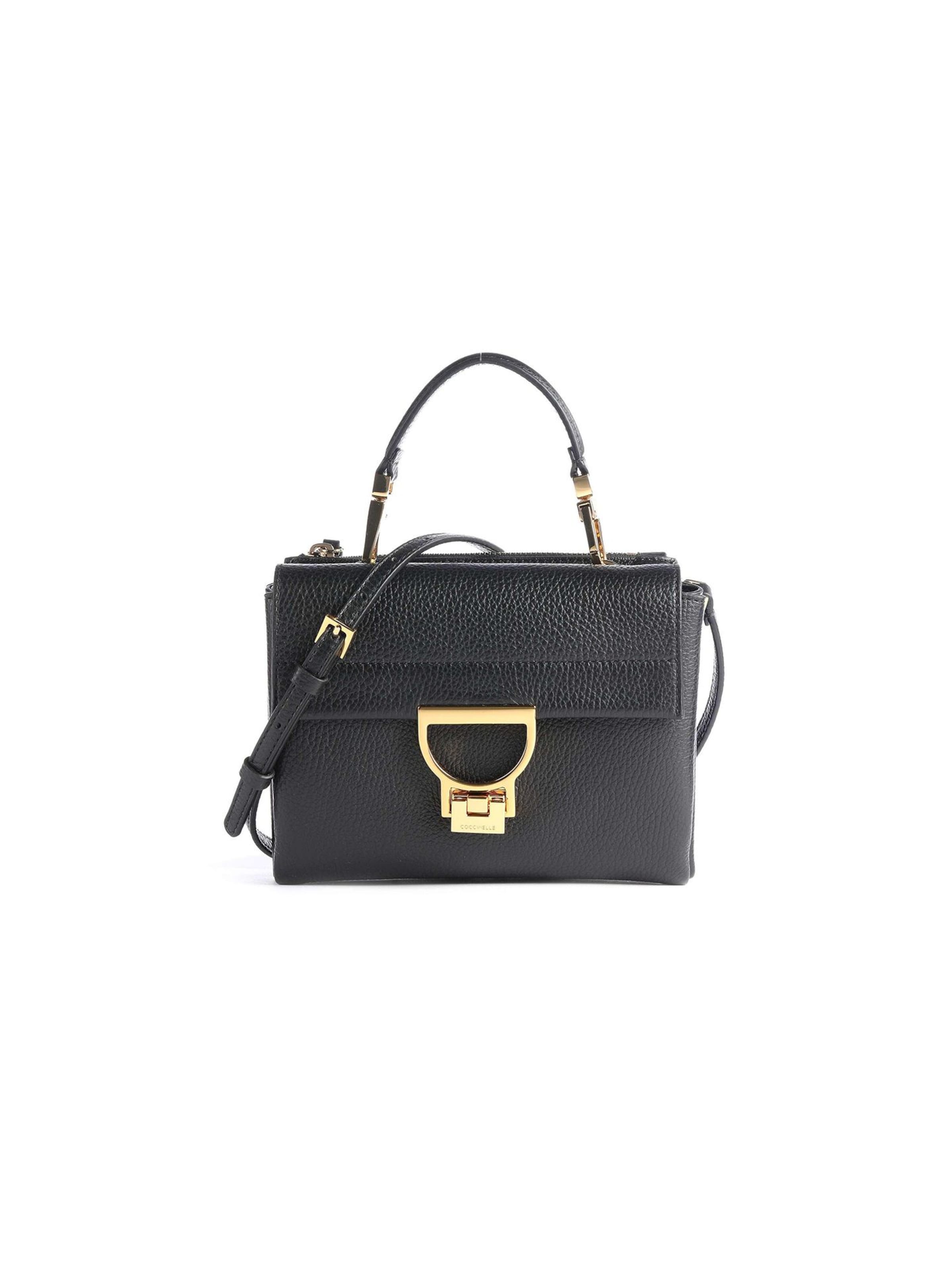 Coccinelle Umhängetasche 'Arlettis Handbag Grained Leather'‌‌‌‌‌‌‌‌‌ in Schwarz: Vorderseite